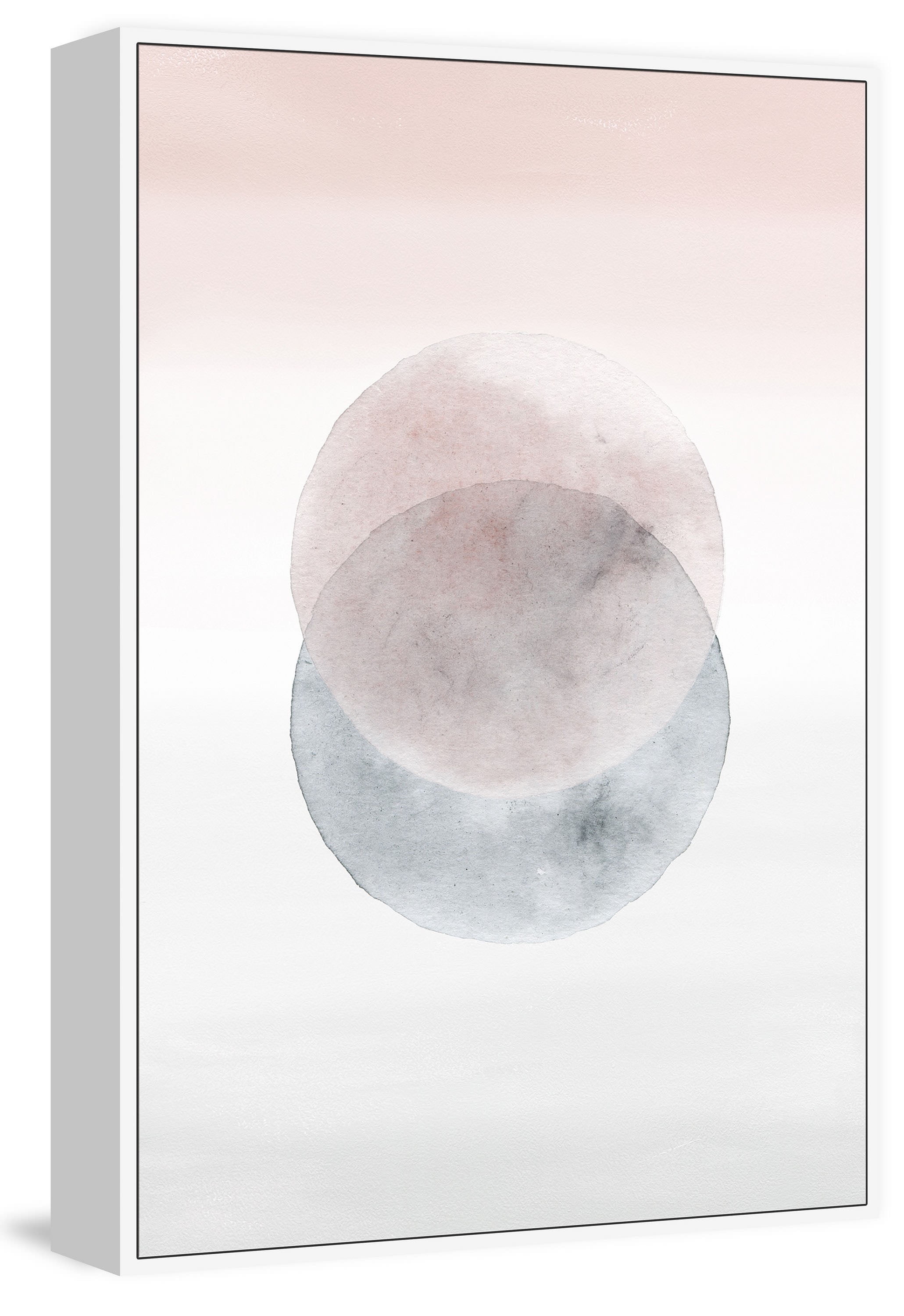 Waning Moons Floater Framed Painting Print on Canvas
