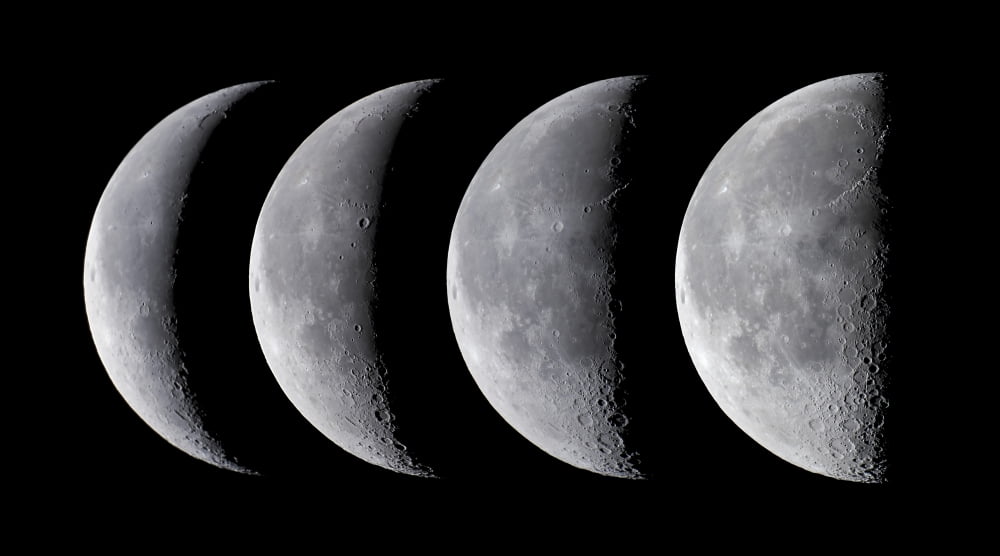 Waning moon series Canvas Art - Alan DyerStocktrek Images (38 x 22)