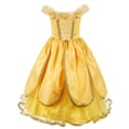 thumbnail image 1 of Wanke Princess Dress Up Costume for Girls Birthday Cosplay Party with Accessories, Yellow, 1 of 7