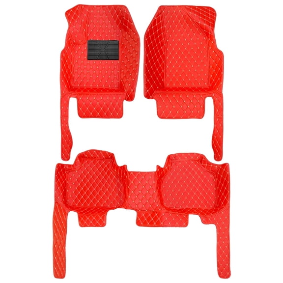 Wanling Custom Fit Floor Mats for VW Beetle A4 2008-2011 Waterproof Anti-Slip Heavy Duty Full Coverage Carpets Red