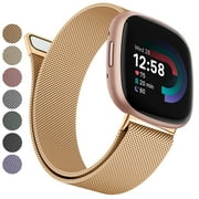 Wanme Bands Compatible with Fitbit Versa 3 /4 Fitbit Sense / Sense 2, Adjustable Wristband for Fitbit Versa 3 / 4 Fitbit Sense / Sense 2 for Women and Men