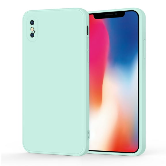 Wanme compatible with iPhone X case, silicone colorful soft case