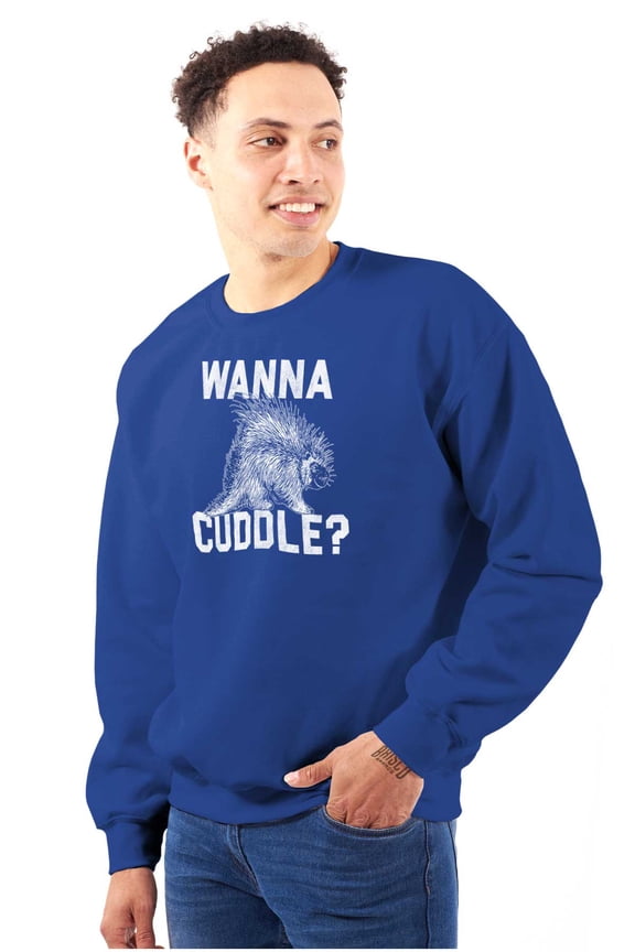 Wanna Cuddle Porcupine Animal Lover Unisex Plus Size Sweatshirt Brisco Brands 5X