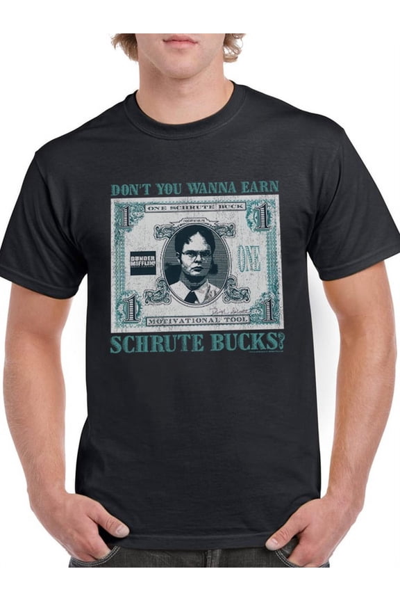 Wanna Earn Schrute Bucks? T-Shirt Men The Office, Male Medium