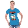 thumbnail image 1 of Wanna Lick? Mr. Owl Tootsie Pop Funny Women's T Shirt Ladies Tee Brisco Brands S, 1 of 5