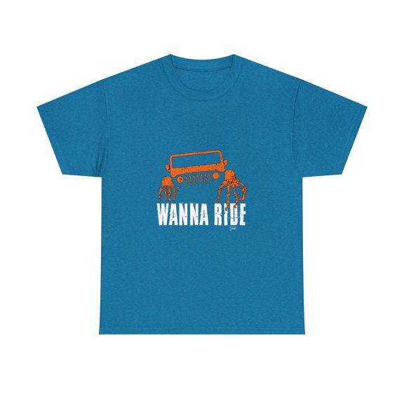 Wanna Ride Spirited Skeleton Truck T-Shirt