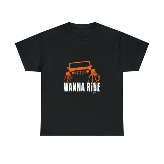 Wanna Ride Spirited Skeleton Truck T-Shirt
