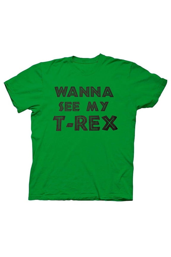 Wanna See My T-Rex Green Flip T-Shirt