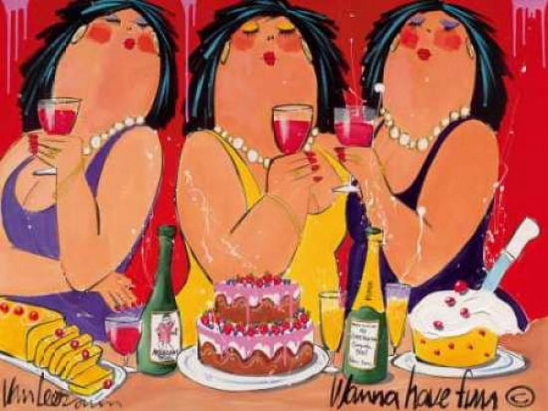 Wanna have Fun Canvas Art - El van Leersum (22 x 28)