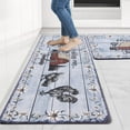 thumbnail image 1 of WannaToo Kitchen Mats 2Pcs, Anti Fatigue Kitchen Rugs and Mats, Non-slip Cushioned Floor Comfort Mat for Kitchen, Doorway, Sink, Laundry, 17"x27"+17"x47",Animals, 1 of 8