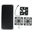 Wanningst 10W Outdoor Solar Exhaust Fan Mini Ventilator Solar Panel