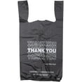 thumbnail image 1 of Wanowa Basics Thank You T-Shirt Bags - Pack of 1000 (Black)- 1/6 Large (11.5"x6.5"x21"), 1 of 7