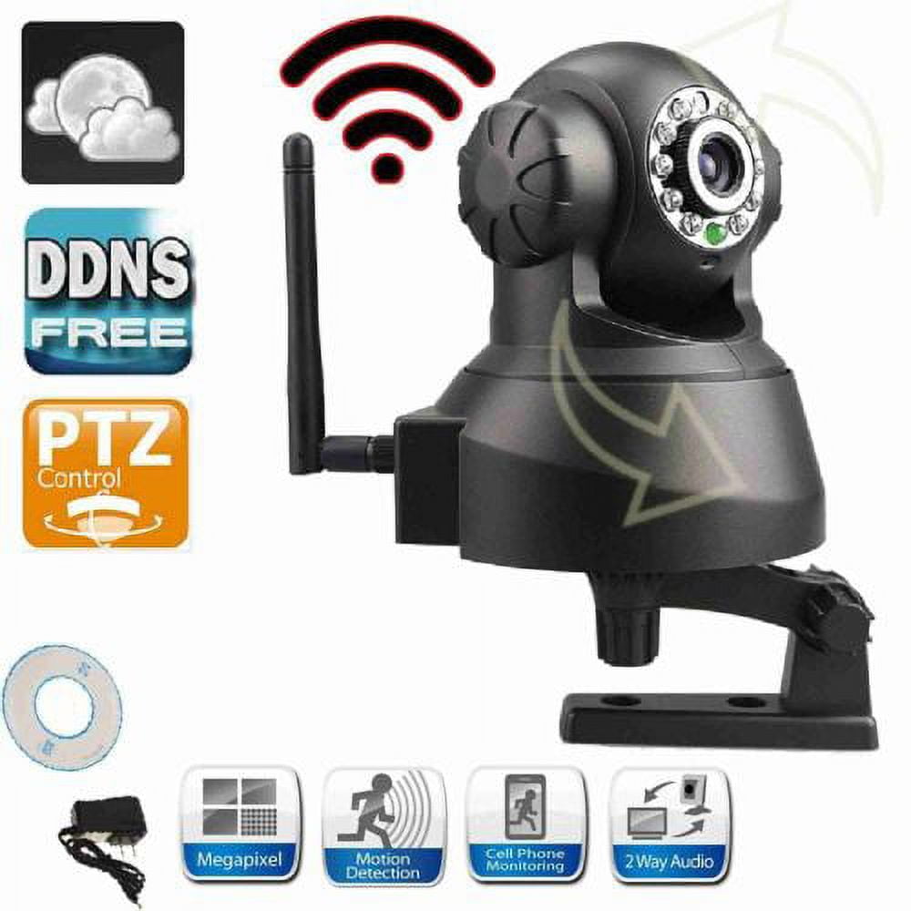 Wansview Wireless IP Pan/Tilt/ Night Vision Internet Surveillance Camera  Buil 