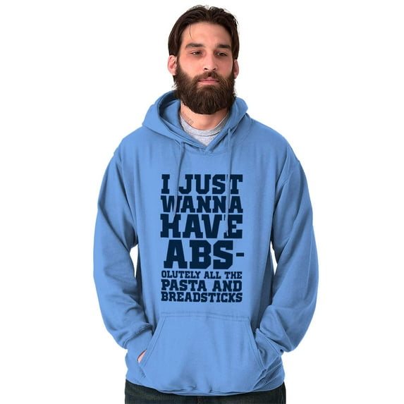 Want Abs Funny Working Out Cardio Gym Hoodie Sweatshirt Women Men Brisco Brands X