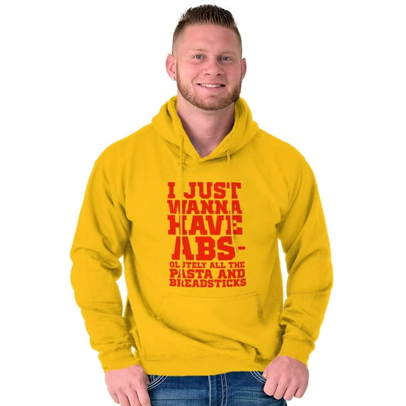 Want Abs Funny Working Out Cardio Gym Hoodie Sweatshirt Women Men Brisco Brands X