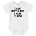 thumbnail image 1 of Want Bottle Now Cute Attitude Romper Boys or Girls Infant Baby Brisco Brands 18M, 1 of 6