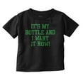 thumbnail image 1 of Want Bottle Now Cute Attitude Toddler Boy Girl T Shirt Infant Toddler Brisco Brands 12M, 1 of 6
