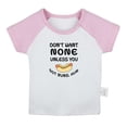 thumbnail image 1 of Don't Want None Unless you Got Buns Hun Funny T shirt For Baby, Newborn Babies T-shirts, Infant Tops, 0-24M Kids Graphic Tees Clothing (Short Pink Raglan T-shirt, 18-24 Months), 1 of 4