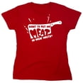 thumbnail image 1 of Want To Put My Meat Sarcastic Humor Novelty Funny Women's Casual Tees, 1 of 3