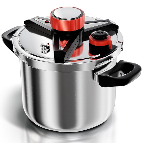 WantJoin 8Qt Pressure Cooker - 3-In-1 Stainless Steel Pressure Canner Compatible with Gas & Induction Cooker,Protective Devices,Canner Rack Included