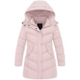 thumbnail image 1 of Wantdo Big Girl's Winter Coat Quilted Winter Jacket Waterproof Puffer Jacket Pink 18/20, 1 of 8