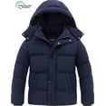 thumbnail image 1 of Wantdo Boy's Puffer Jacket Waterproof Winter Coat Windproof Winter Snow Jacket with Hood Navy 10/12, 1 of 9