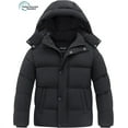 thumbnail image 1 of Wantdo Boy's Recycled Winter Coat Padded Winter Jacket Waterproof Puffer Jacket with Detachable Hood Dark Gray 8, 1 of 9