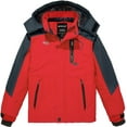 thumbnail image 1 of Wantdo Boy's Recycled Winter Coat Waterproof Winter Ski Jacket Snow Jacket Red 8, 1 of 10