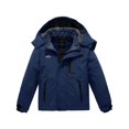 thumbnail image 1 of Wantdo Boy's Ski Jacket Waterproof Snow Jacket Winter Fleece Coat Navy Blue 8, 1 of 6