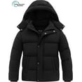 thumbnail image 1 of Wantdo Boy's Warm Winter Coat Recycled Insulated Winter Puffer Jacket Hooded Outerwear Jacket Black 10/12, 1 of 9