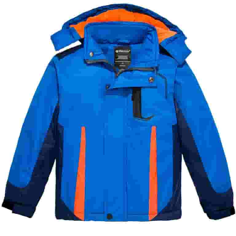 Wantdo Boy's Waterproof Ski Jacket, Warm Windbreaker for Wantdo Boy's Waterproof Ski Jacket, Warm Windbreaker for