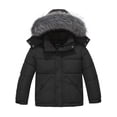 thumbnail image 1 of Wantdo Boy's Winter Jacket Soft Quilted Puffer Jacket with Removable Hood Charcoal 10/12, 1 of 6
