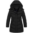 thumbnail image 1 of Wantdo Girl's Coat Recycled Winter Coat Warm Winter Jacket Hooded Puffer Coat Black 10/12, 1 of 8