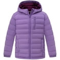 thumbnail image 1 of Wantdo Girl's Coat Winter Jacket Ultra Lightweight Puffer Jacket Hooded Bubble Coat Purple 14/16, 1 of 10