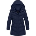 thumbnail image 1 of Wantdo Girl's Puffer Coat Warm Winter Coat Winter Puffer Jacket Waterproof Snow Coat Navy 8, 1 of 8