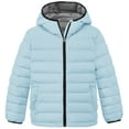 thumbnail image 1 of Wantdo Girl's Winter Coat Light Winter Coat Packable Puffer Jacket Acid Blue 8, 1 of 9
