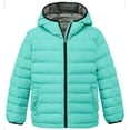 thumbnail image 1 of Wantdo Girl's Winter Jacket Light Winter Coat Puffer Jacket Hooded Outerwear Mint Green 6/7, 1 of 7