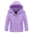 thumbnail image 1 of Wantdo Girls' Recycled Jacket Insulated Winter Coat Warm Windproof Puffer Jacket Light Purple 8, 1 of 9