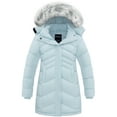 thumbnail image 1 of Wantdo Girls' Coat Warm Winter Jacket Waterproof Puffer Lined Outerwear Jacket Light Blue 14/16, 1 of 11