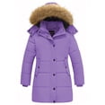 thumbnail image 1 of Wantdo Kid's Winter Coat Thicken Quilted Puffer Jacket Hip-Lenght Parka Purple Size 8, 1 of 11