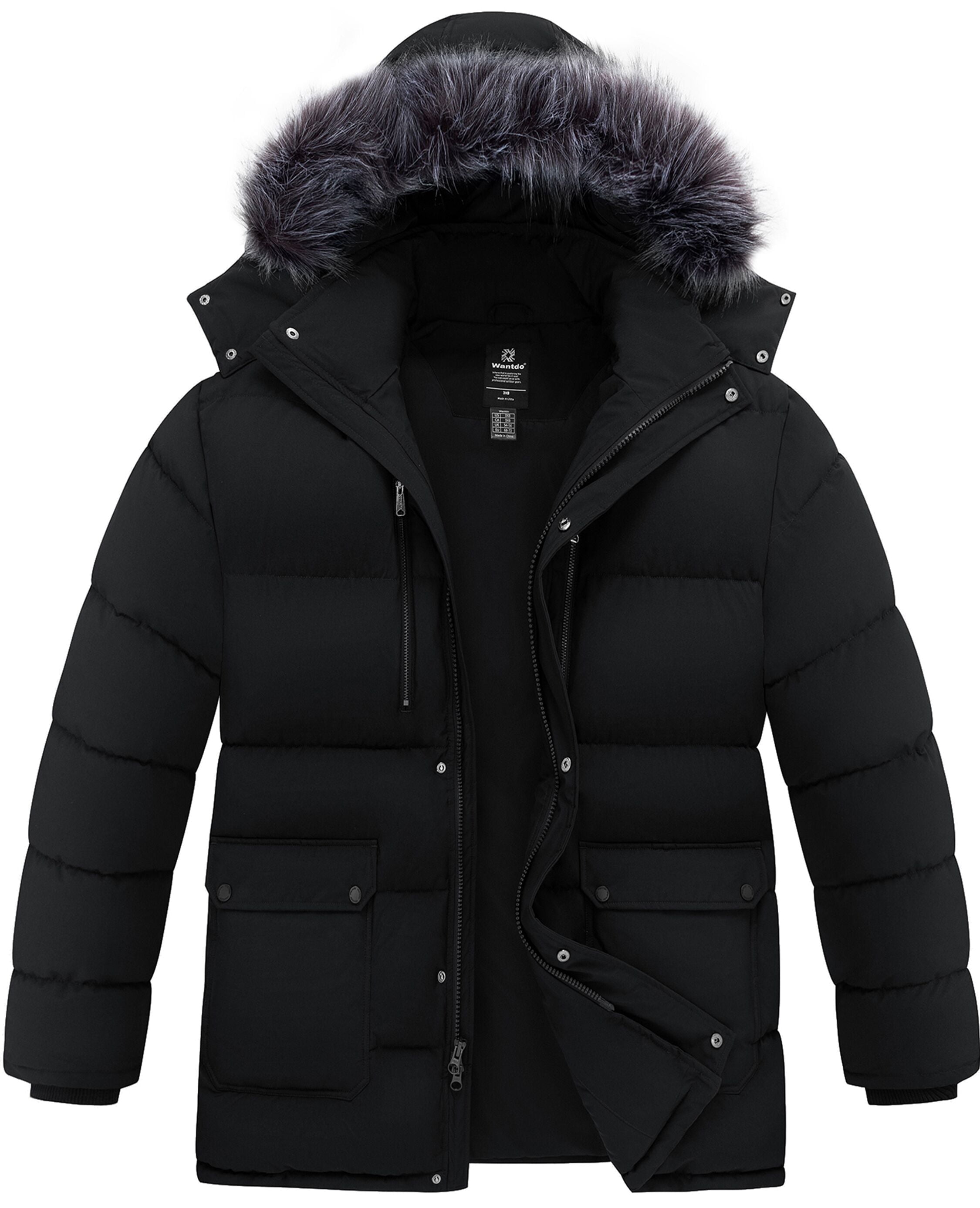 winter coat big black coats
