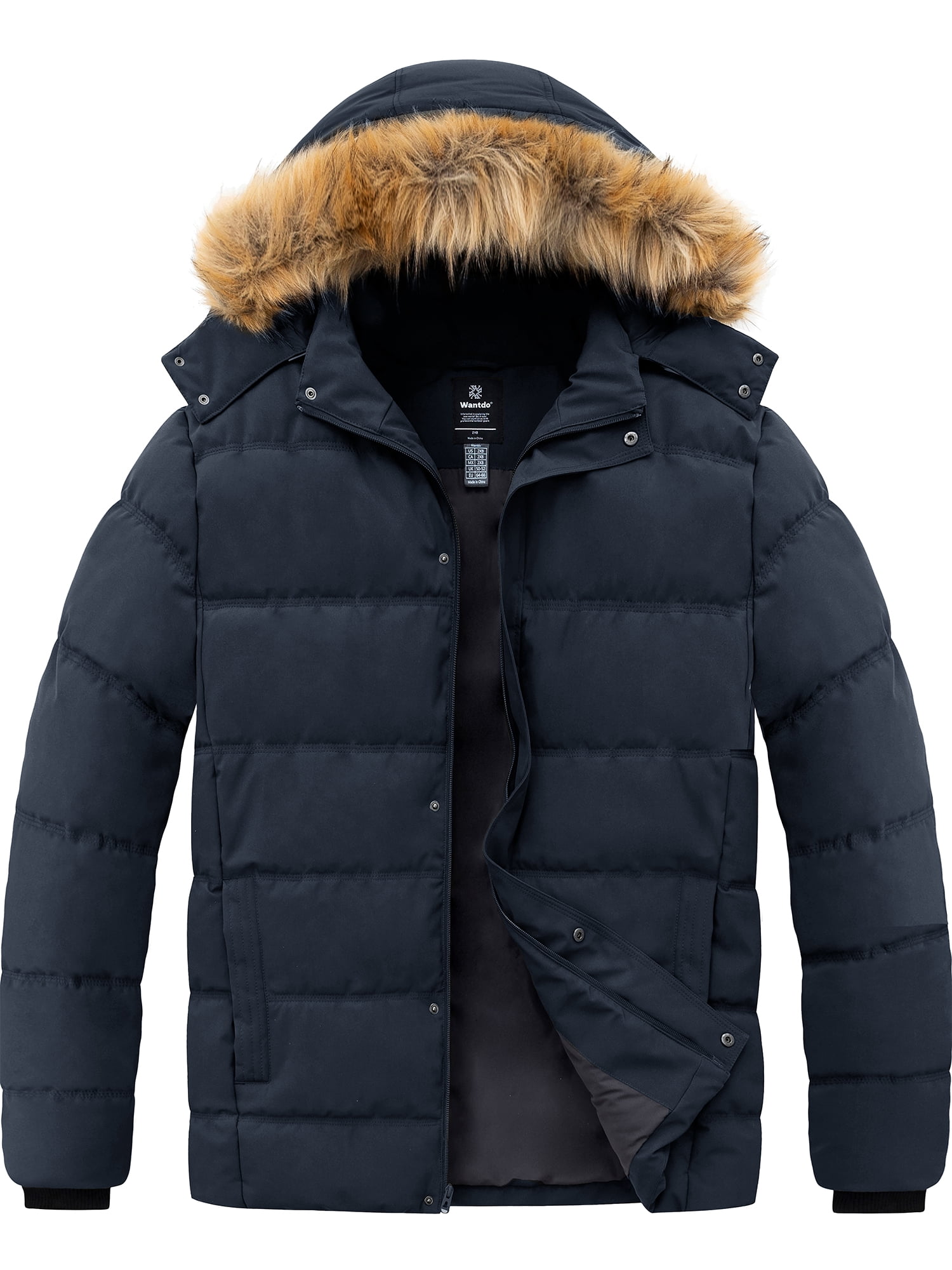 Black Long Heavy Padded Winter Jacket