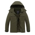 thumbnail image 1 of Wantdo Men's Jacket Padded Winter Jacket Waterproof Winter Coat Warm Outerwear Army Green L, 1 of 9