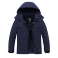 thumbnail image 1 of Wantdo Men's Big and Tall Coat Warm Winter Jacket Heavyweight Winter Parka Coat Navy 3XL, 1 of 9
