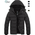 thumbnail image 1 of Wantdo Men's Plus Size Puffer Jacket Quilted Snow Coat Recycled Winter Parka Dark Gray XL, 1 of 11