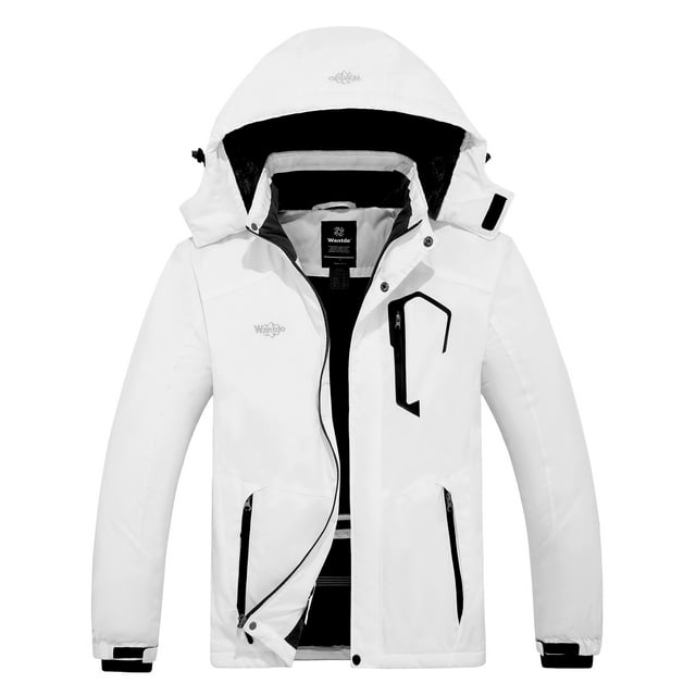Wantdo Men's Snow Jacket Waterproof Ski Coat Winter Parka Insulated