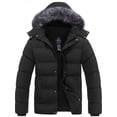 thumbnail image 1 of Wantdo Men's Winter Coat Warm Winter Jacket Thicken Recycled Winter Snow Jacket with Hood Dark Gray L, 1 of 9