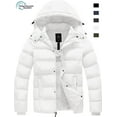 thumbnail image 1 of Wantdo Men's Winter Coat Windproof Puffer Jacket Insulated Outerwear Coat White S, 1 of 10