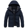 thumbnail image 1 of Wantdo Men's Winter Jacket Warm Puffer Coat Recycled Winter Coat with Hood Navy M, 1 of 10