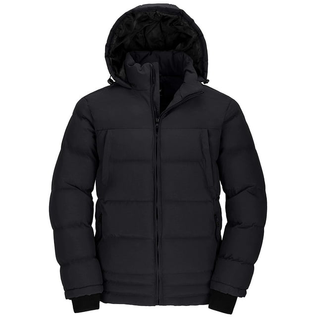 Wantdo Men's Winter Jacket Warm Puffer Jacket Insulated Puffy Coat with